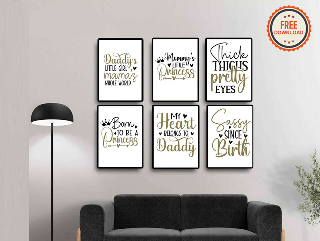 Daddy Daughter Love, Printable Wall Art, Kids' Room Decor, Father's Day Gift, Heartfelt Quotes, Customizable Art